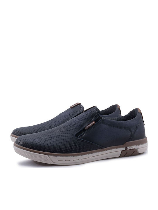 Men's Leather Casual Shoes Blue