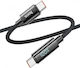 Hoco U125 USB 2.0 Cable USB-C Male - USB-C 100W PD Black 1m