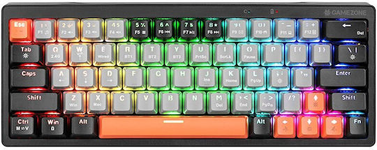 Tracer Gamezone EVO1 Hot Swap 63 Gaming Mechanical Keyboard 65% with RGB lighting (English US) Gray