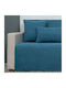 Cotone Cozy Armchair Throw 180x170cm Dark Petrol
