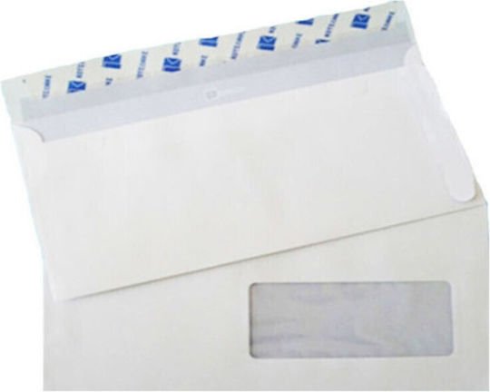 Metron Set of Envelopes Correspondence with Adhesive 500pcs in White Color