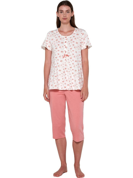Vamp Summer Women's Pyjama Set Pink Glow