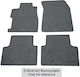 Cik Car Mats Set Front and Back 2 Pieces for Peugeot Boxer Fiat Ducato Citroen Jumper Black