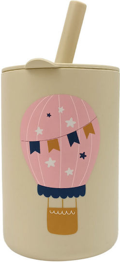 Queen Mother Baby Cup Baloon made of Silicone Beige 160ml for 6m+
