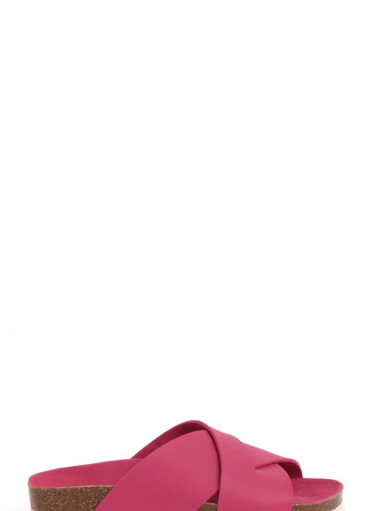 Scholl Synthetic Leather Women's Sandals Fuchsia