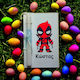 Πασχαλινή Λαμπάδα Deadpool Στρογγυλή