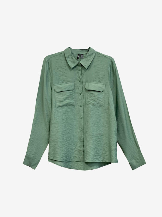 Vero Moda Women's Long Sleeve Shirt Green