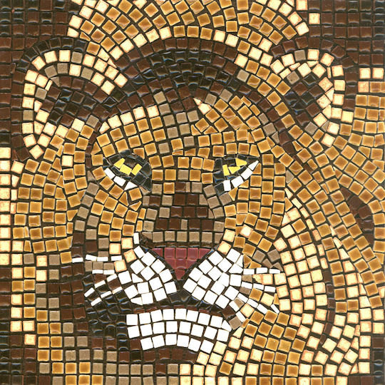 Alea Mosaic Diy Art Kit Square Mosaic With Authentic Mosaics 20x20cm Lion 204026 New