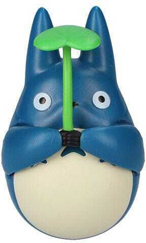 My Neighbor Totoro Round Bottomed Figurine Mid Totoro With Leaf 6 Cm
