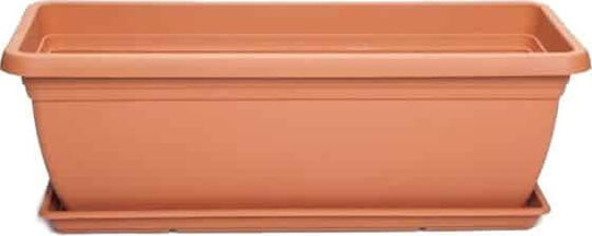Micplast Mojito Planter Box Plastic Terracotta