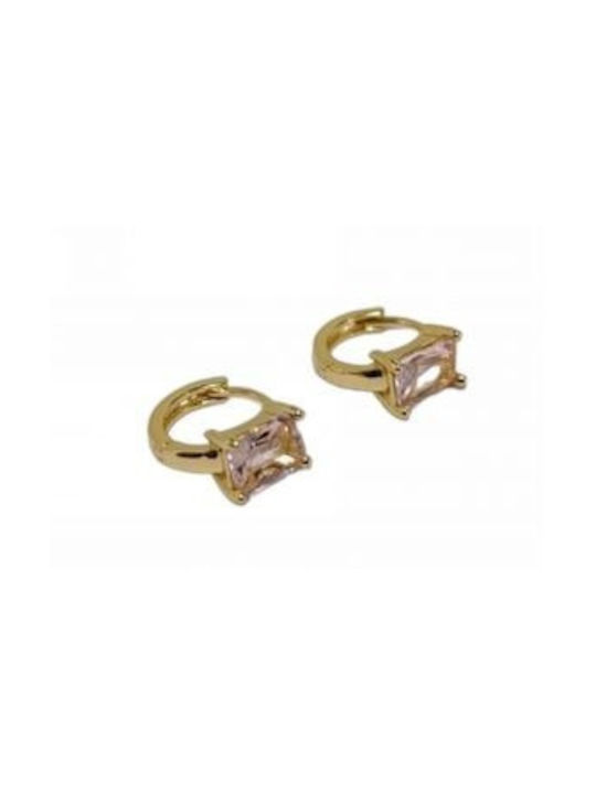 Kostibas Fashion Earrings Hoops Gold Plated