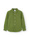 Boboli Kids Linen Shirt Green