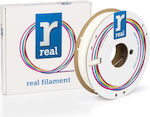 Real Filament Tough PLA 3D Printer Filament 1.75mm Λευκό 0.5kg