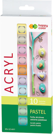 Happy Color Acrylic Paint Set Pastel 12ml 1pcs