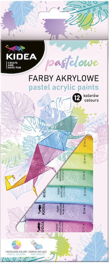 Derform Acrylic Paint Set in Multicolour color 12ml 12pcs