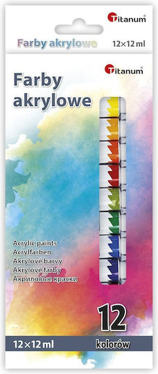 Titanum Acrylic Paint Set Titanum 12ml 12Stück