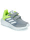 Adidas Αthletische Kinderschuhe Laufen mit Klettverschluss Gray