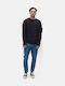 Men's Jeans Pants with Relaxed Tapered Fit Blue
