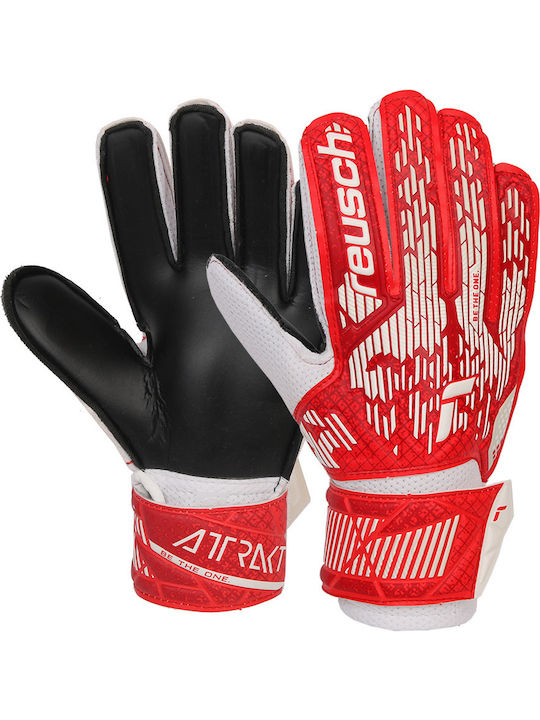 Reusch Attrakt Solid Kids Goalkeeper Gloves Red