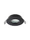 Spot Light Rotund Metalic Spot Încorporat cu Soclu GU10 Negru 1buc