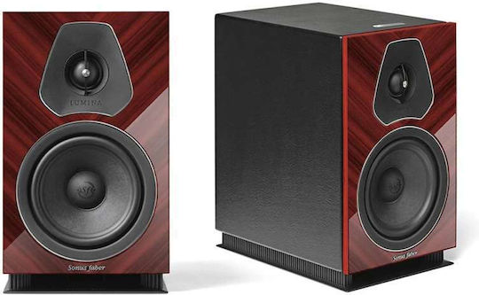 Sonus Faber Lumina II Amator Ζεύγος Ηχείων Hi-Fi Βιβλιοθήκης 150W 2 Δρόμων Π18xΒ26.3xΥ30.4εκ. Red High Gloss