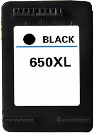 650 Xl Συμβατό Μελάνι Εκτυπωτή InkJet HP 650 XL 790 Σελίδων Μαύρο 1τμχ