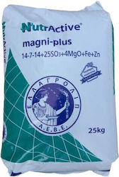 Ελλαγρολιπ Magni-Plus Κοκκώδες Λίπασμα Αζώτου, Φωσφόρου, Καλίου 25kg