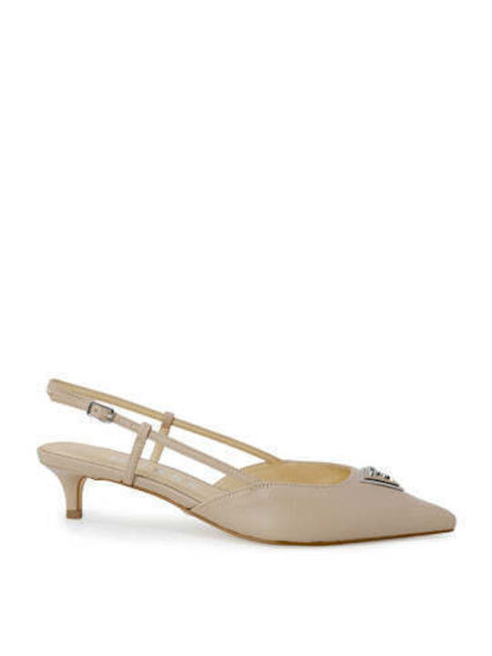 Guess Beige Low Heels with Strap