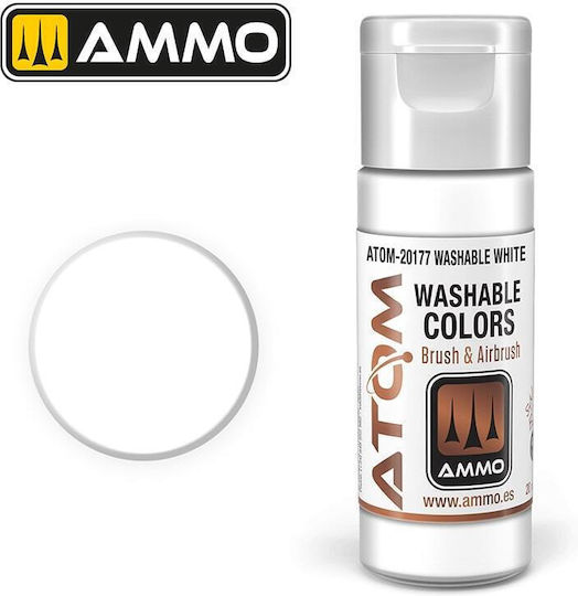 Ammo Culoare Modelism Washable White 20ml