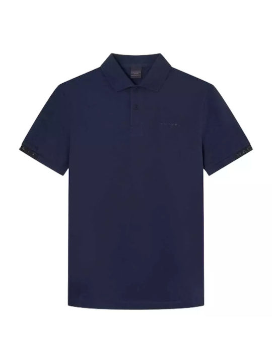 Hackett Men's Short Sleeve Blouse Polo Navy