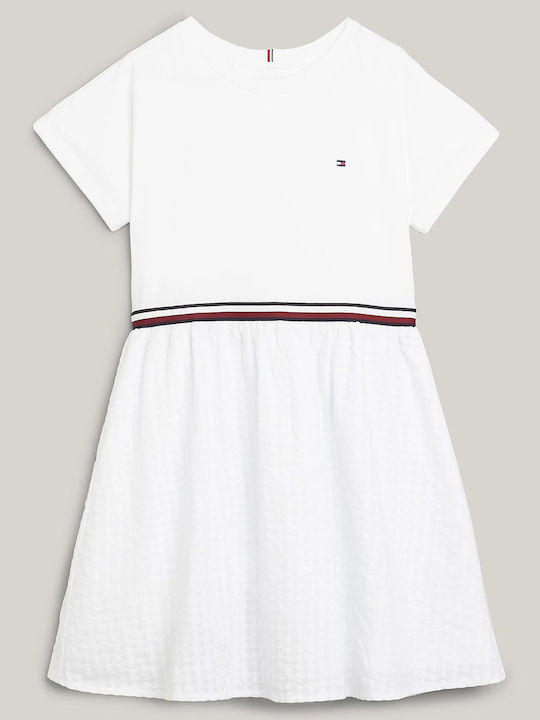 Children's Dress Short Sleeve White