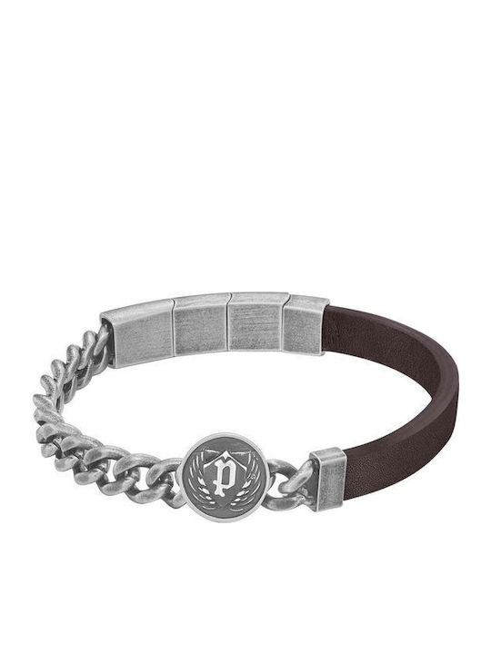 Police Crest Men's Bracelet from Stainless Stee...