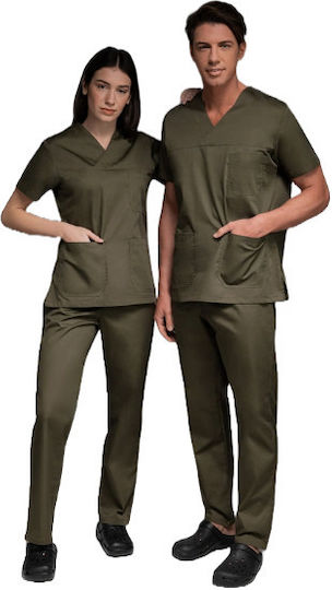 DS Wear Unisex Pantaloni medicali Kaki