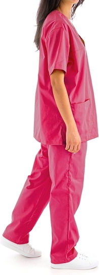 DS Wear Women's Fuchsia Pants & Blouse Set