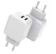 CoreParts Charger Without Cable with 2 USB-A Ports 12W Whites (MBXUSB-AC0002)