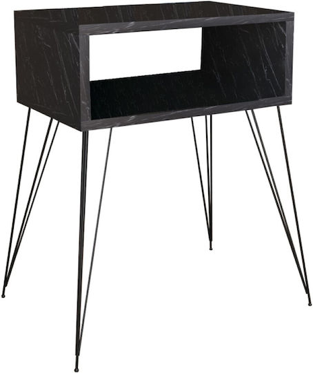 Nachttisch Naida Schwarz 45x30x59cm