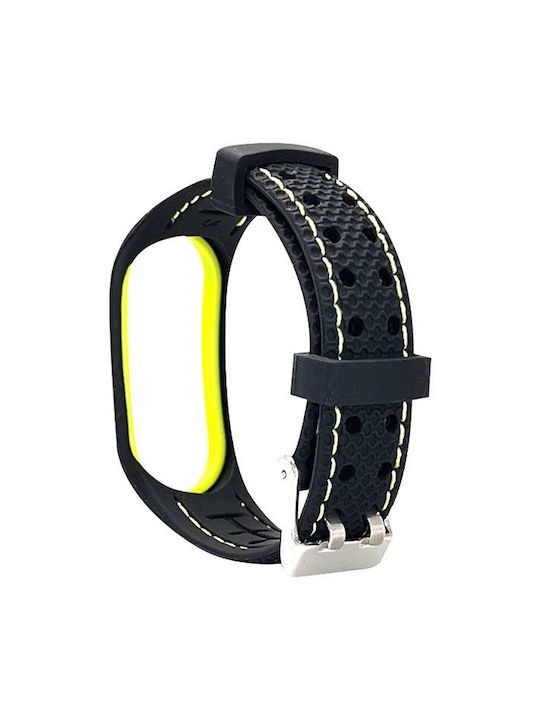 Beline Armband Silikon Schwarz (Mi Band 3/Mi Smart Band 4)