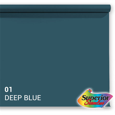 Superior Photography Backdrop Paper 135x1100cm Blue