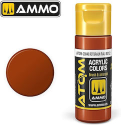 Ammo Atom Culoare Modelism Rotbraun Ral 8012 20ml