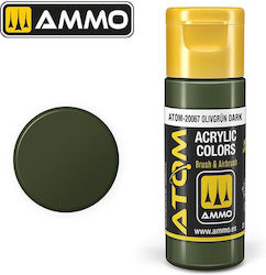 Ammo Atom Culoare Modelism Olivgrun Dark 20ml