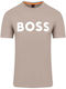 Hugo Boss T-shirt Bărbătesc cu Mânecă Scurtă Bej