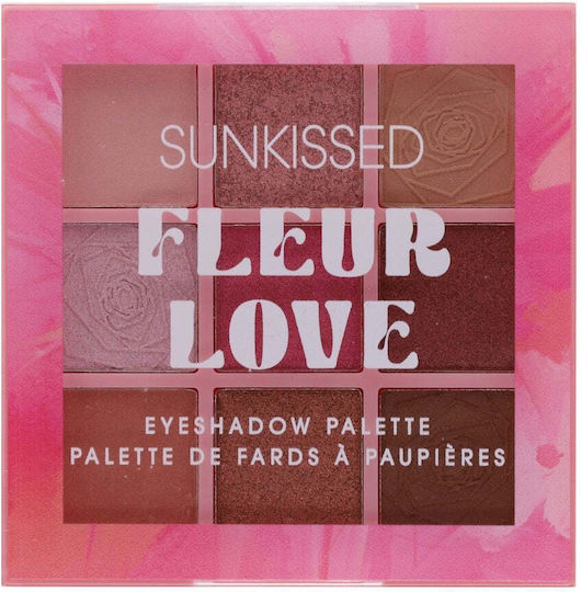 Sunkissed Παλέτα με Σκιές Ματιών σε Στερεή Μορφή Fleur Love 8.1gr