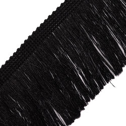 Κρόσσι Rayon Μαύρο 10cm / Με Το Μέτρο