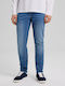 Ανδρικό Παντελόνι Τζιν με Skinny Εφαρμογή Blue