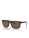 Armani Exchange Unisex Γυαλιά Ηλίου με Μαύρο Κοκκάλινο Σκελετό και Γκρι Φακό AX4145S 807873