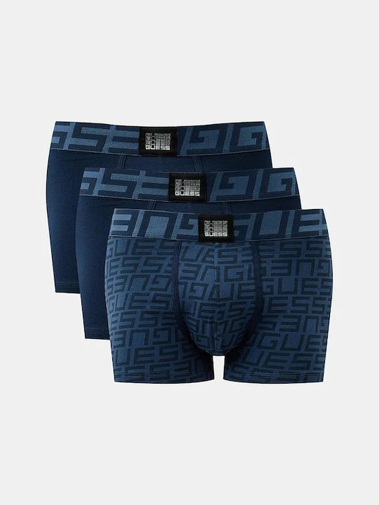 Guess Ανδρικά Μποξεράκια Blue 3Pack