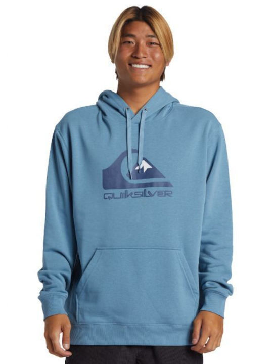 Quiksilver Herren Sweatshirt mit Kapuze und Taschen Blau