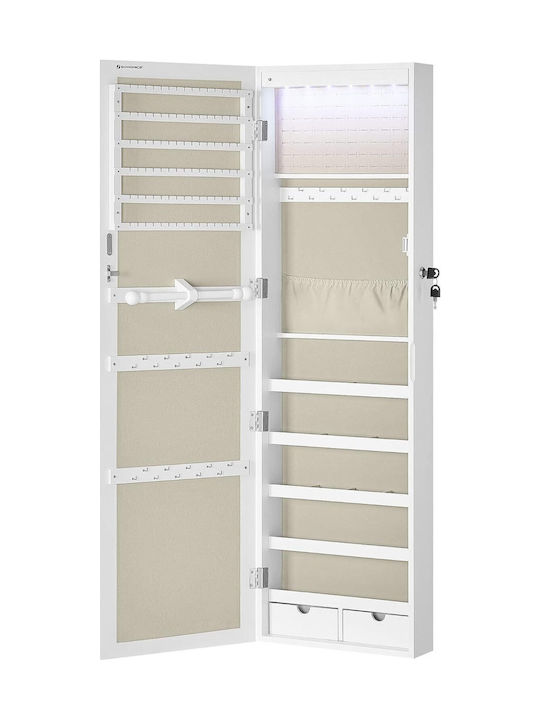 Songmics Wooden Jewellery Wardrobe 37x10x120cm