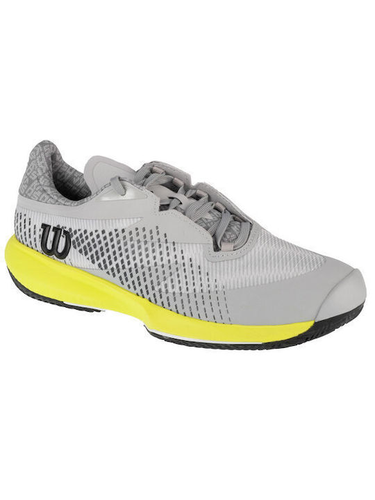 Wilson Men's Tennis Shoes for Clay Courts Gray