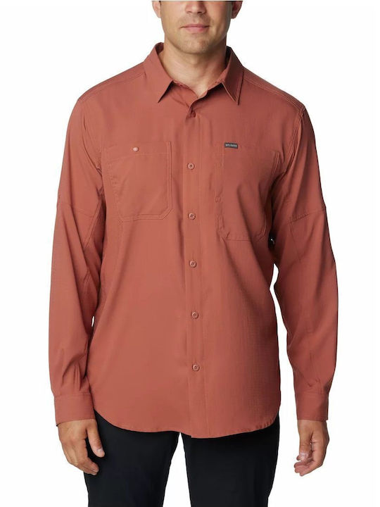 Columbia Ridge Utility Lite Men's Shirt Long Sleeve Terracotta